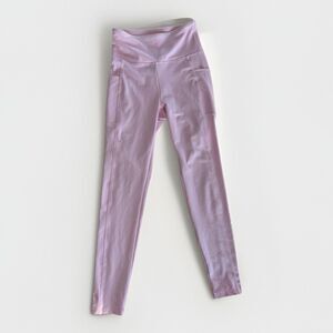 Bally Total Fitness Women's Sz S High Waisted Ankle Length Athletic Yoga Pants